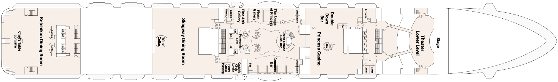 Princess Cruises Discovery Princess Deck 6 - Fiesta.png